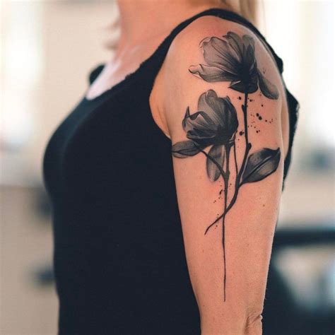 Black flower tattoo. Things To Know About Black flower tattoo. 